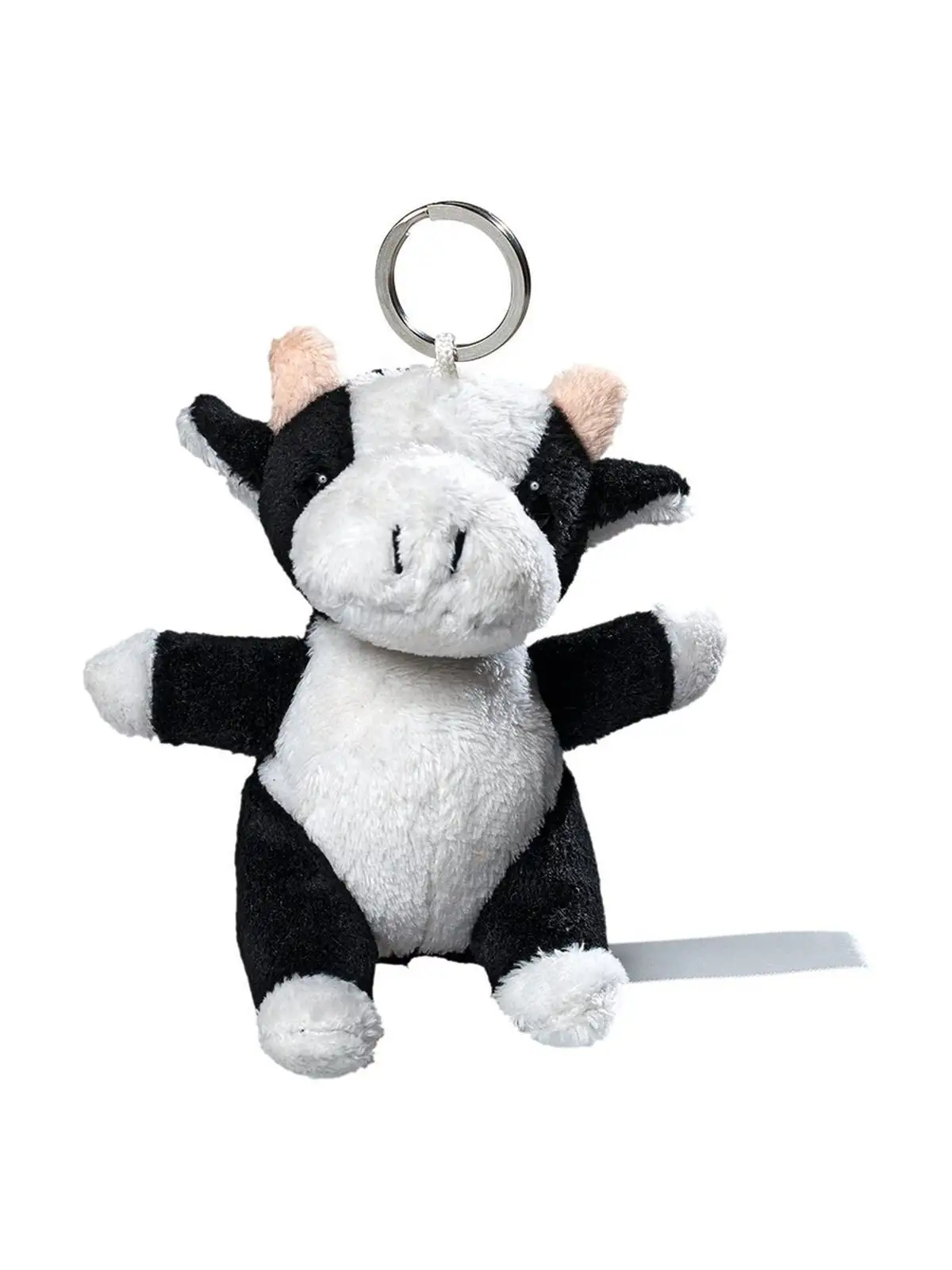 [AW-M160385-BKW-UNICA] plush cow with keychain