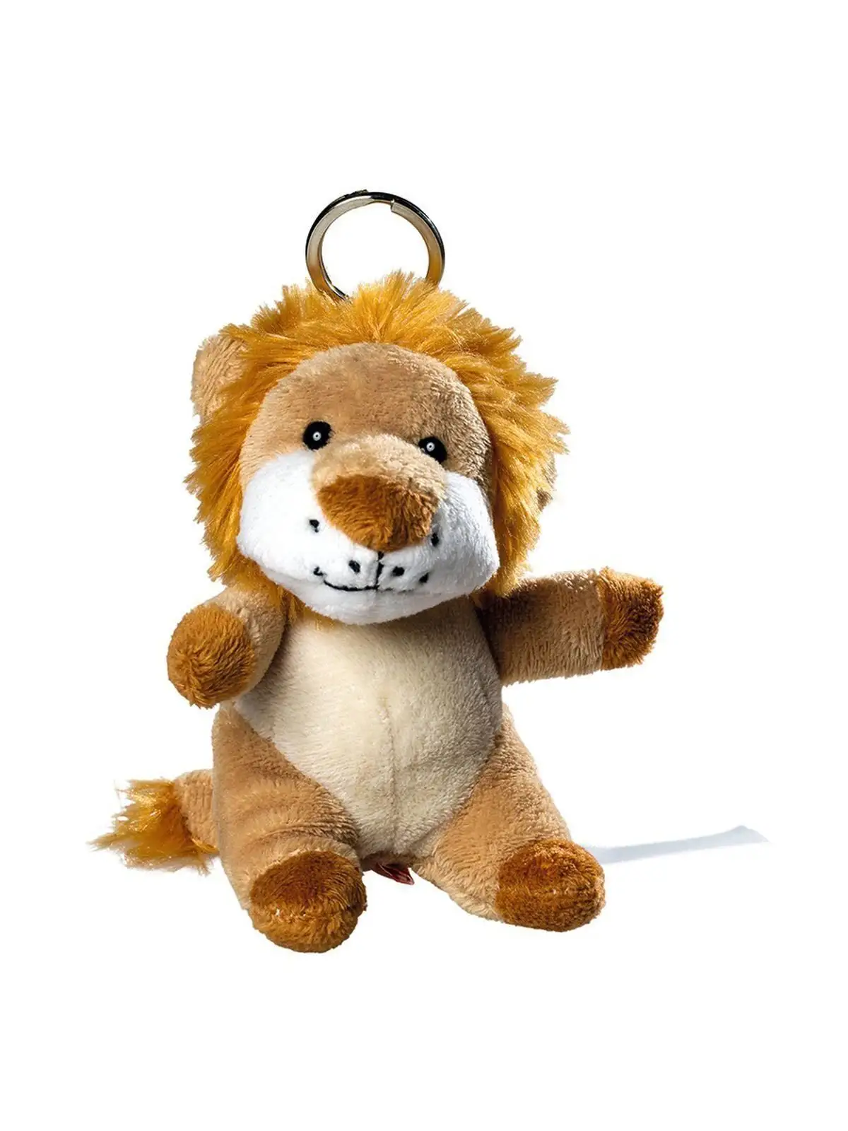 [AW-M160388-BW-UNICA] plush lion with keychain