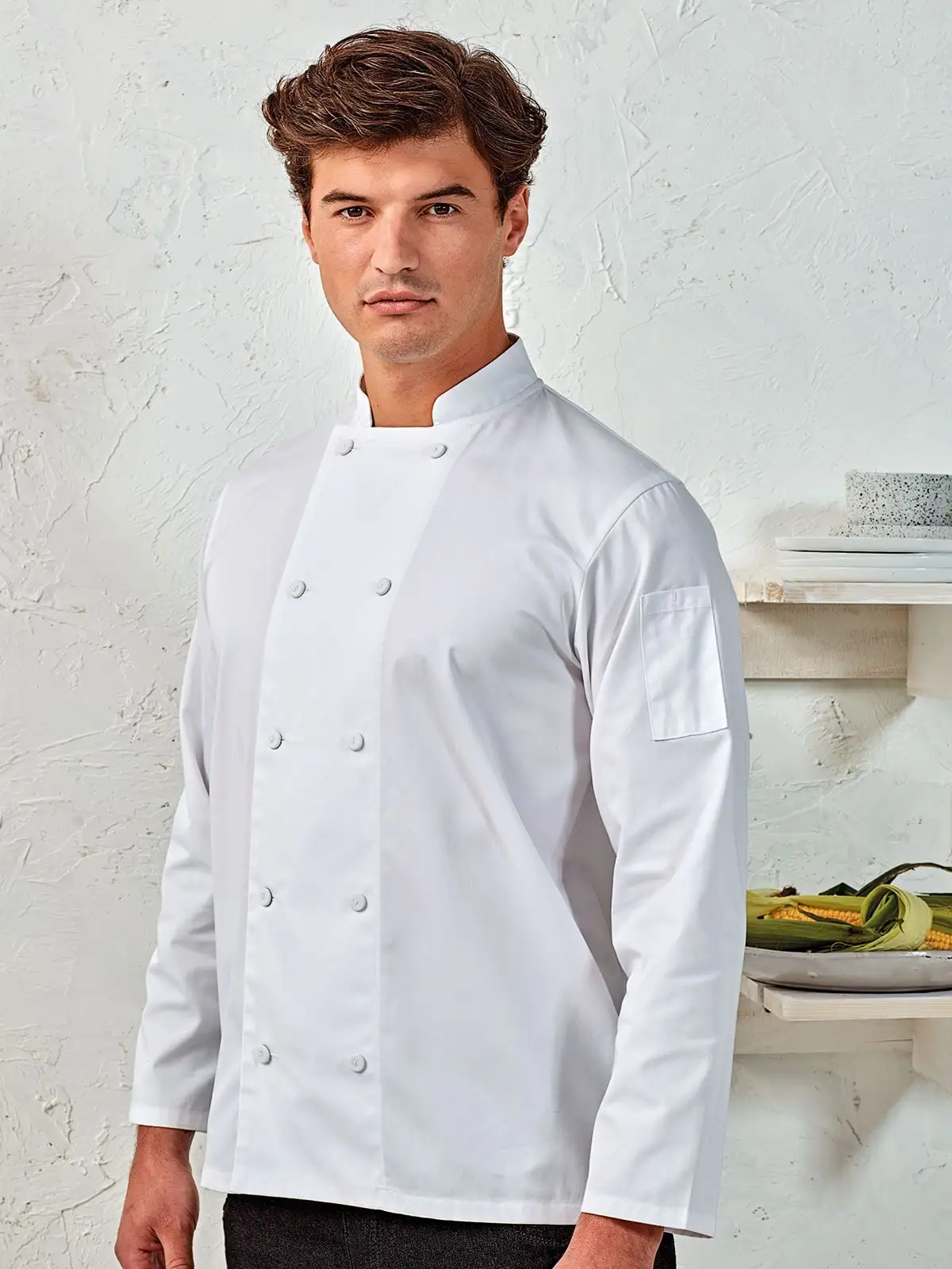 Chef's LS Coolchecker Jacket With Mesh Back Panel ack Panel