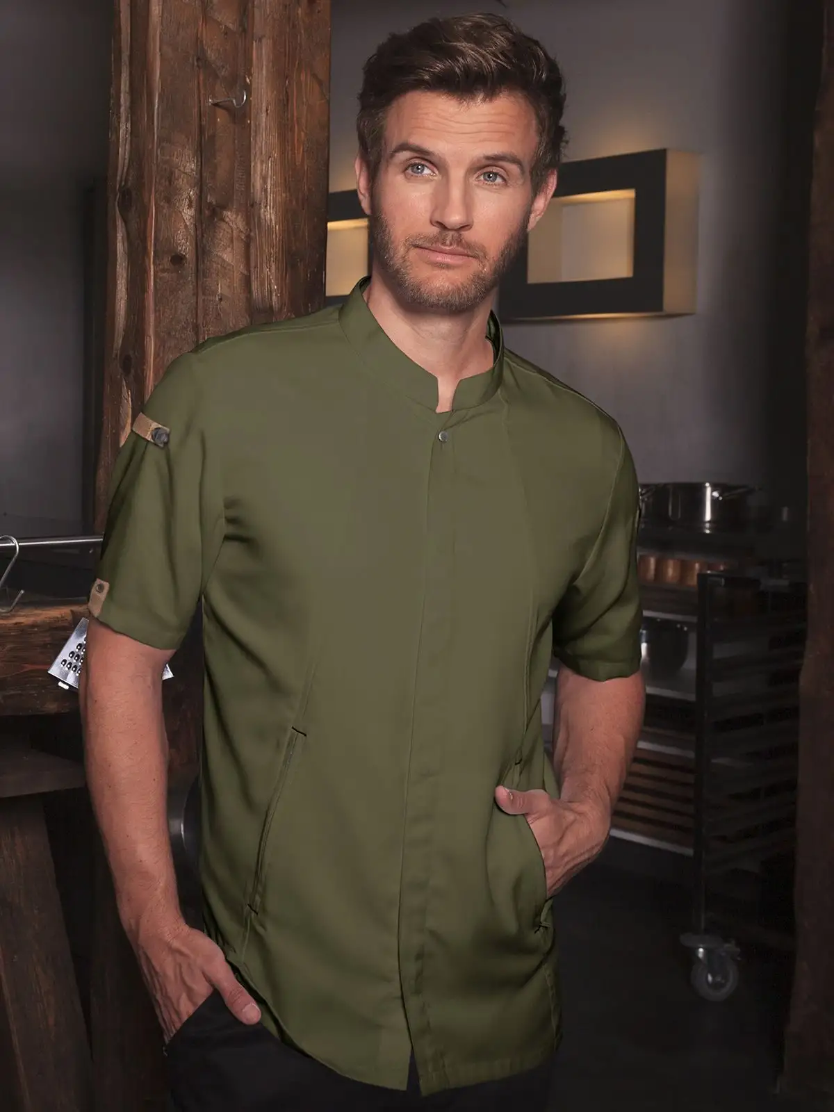 Chefs Jacket Short-Sleeve Green Generation