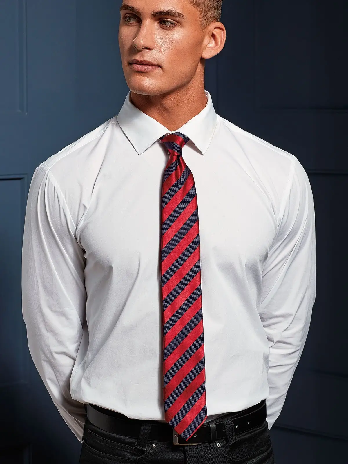 [AW-PR786-LINY-UNICA] Club Stripe Tie