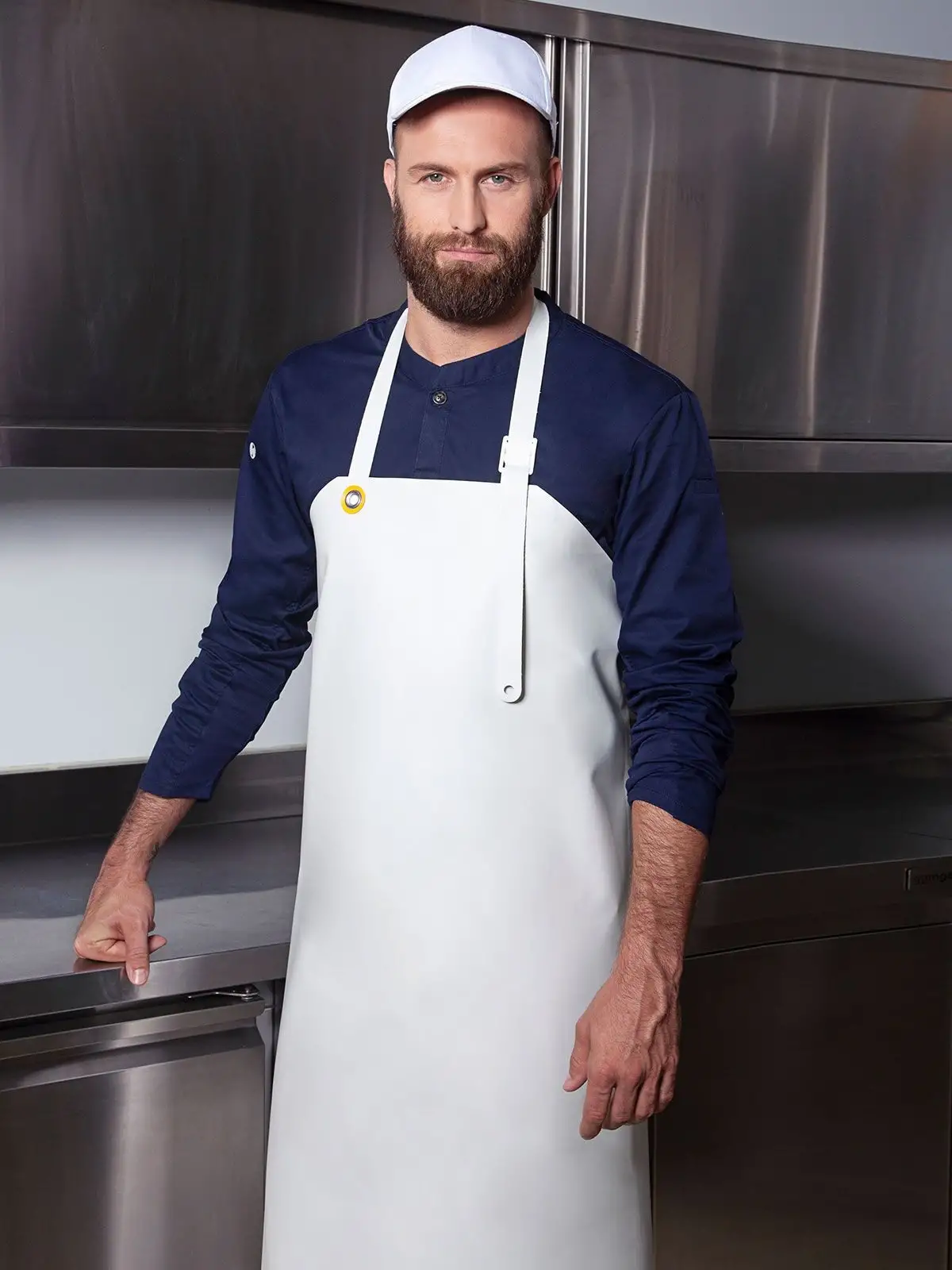 [AW-KLS30-3-UNICA] Coated, Waterproof Bib Apron Ireland
