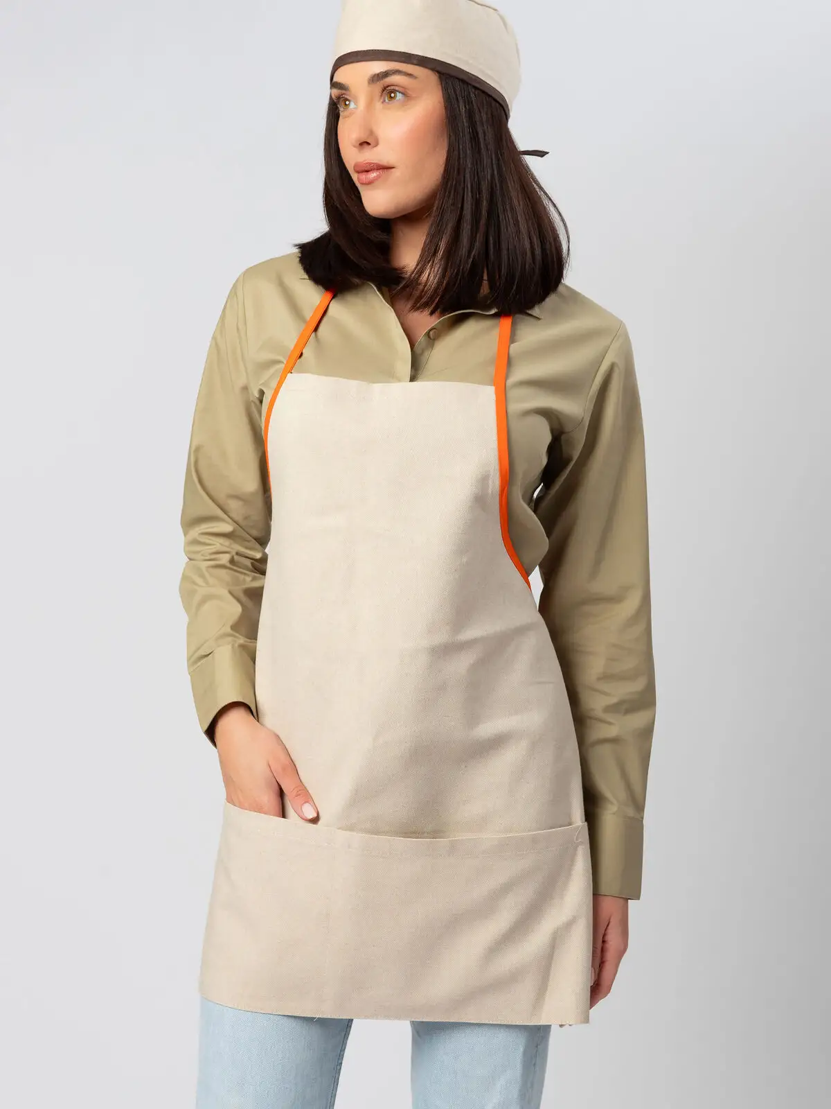 Contrast Apron