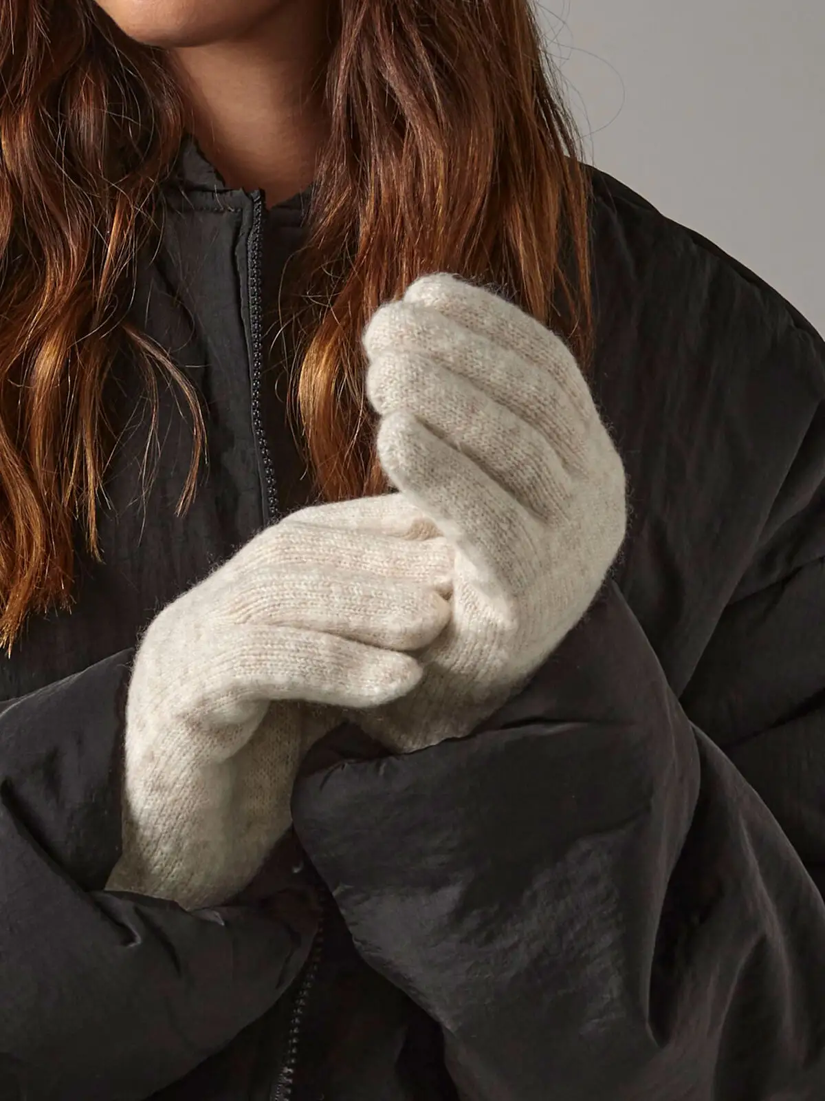 Cosy Ribbed Cuff Gloves