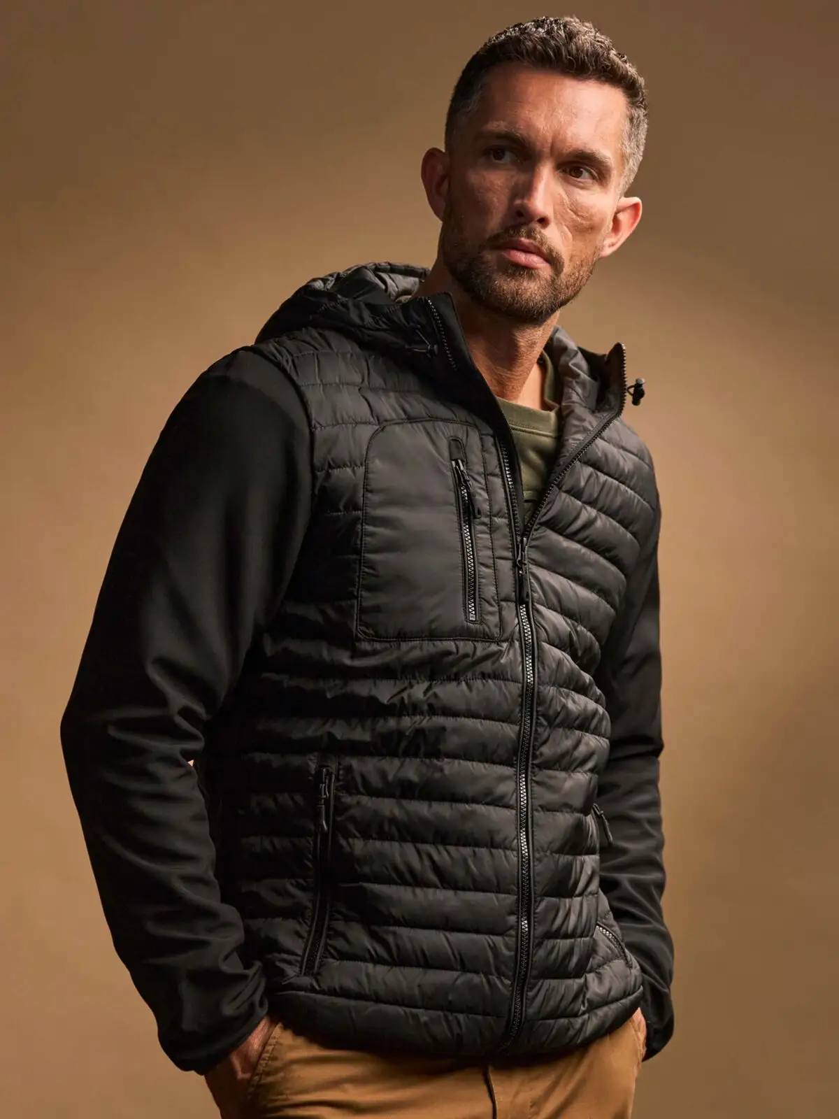 Hooded Crossover Jacket