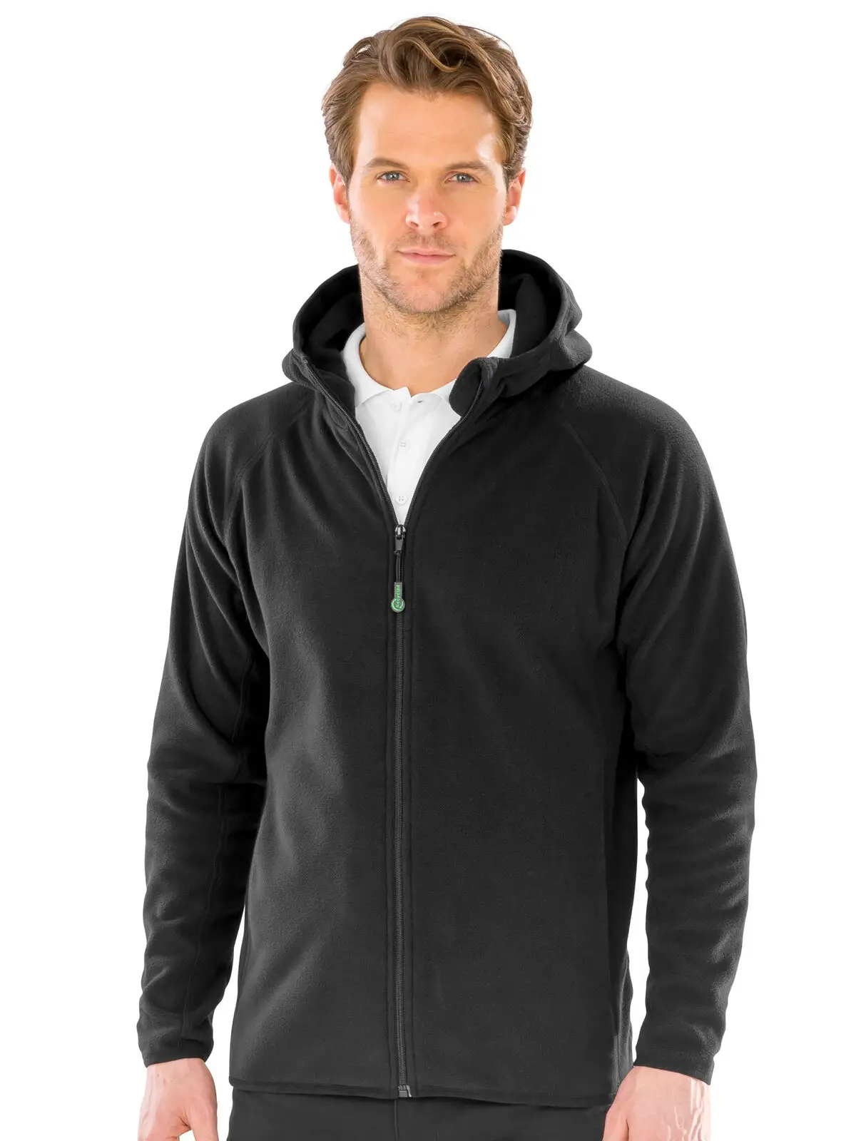 Hooded Recycled Microfleece Jacket