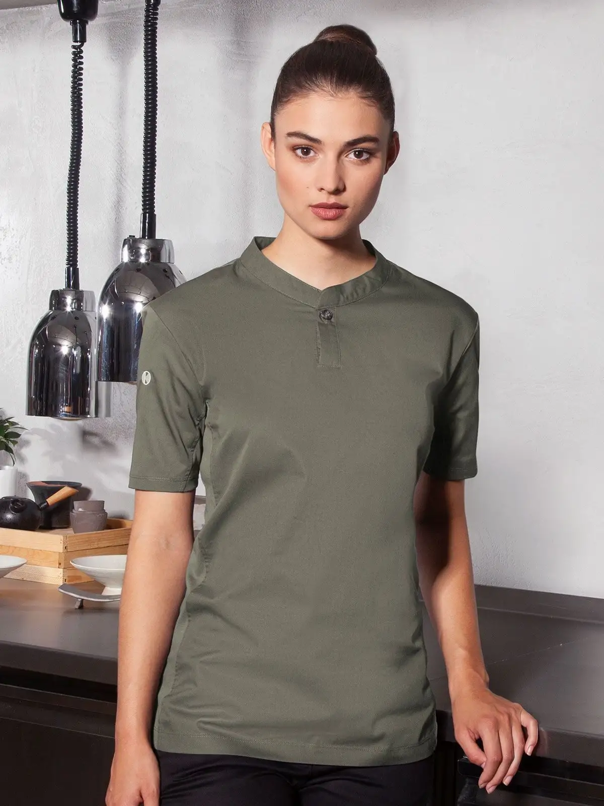Ladies Short-Sleeve Work Shirt Performance