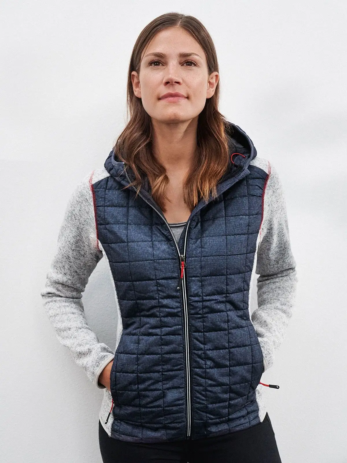 Ladies' Knitted Hybrid Jacket