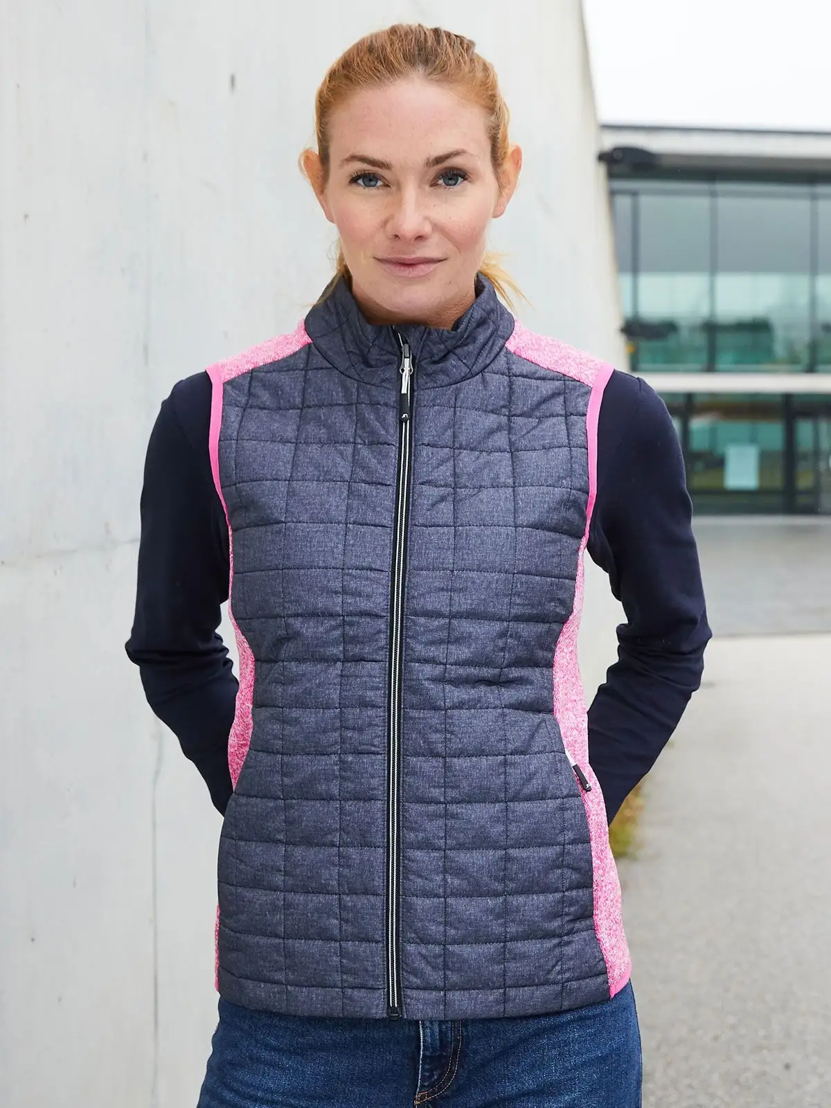 Ladies' Knitted Hybrid Vest