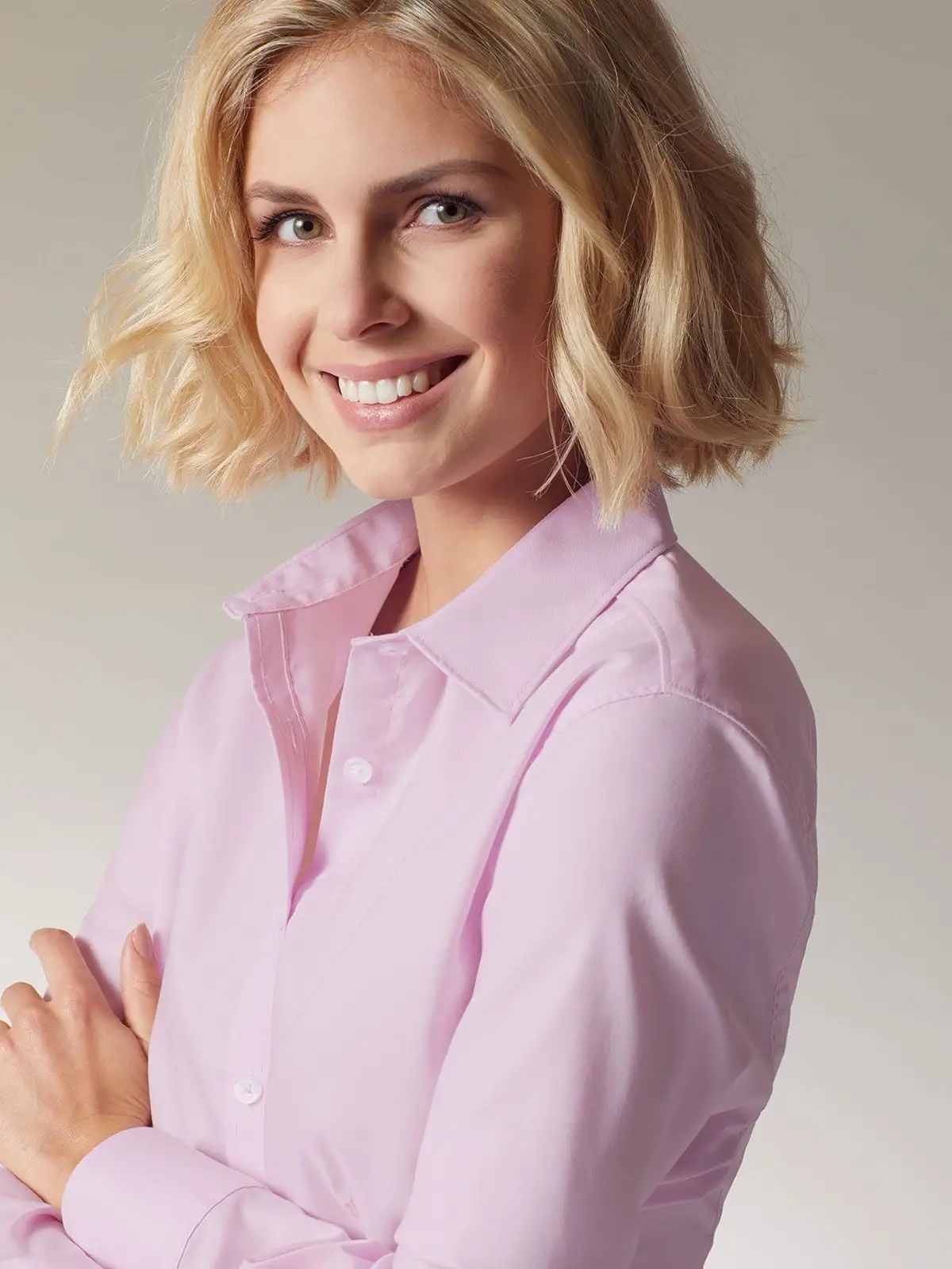 Ladies' Shirt Longsleeve Micro-Twill