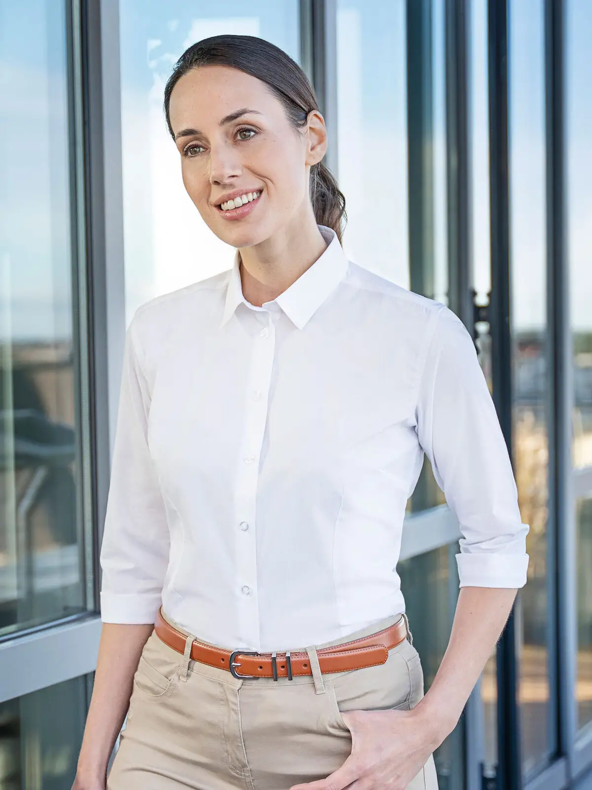 Ladies' Shirt with 3/4- Sleeve