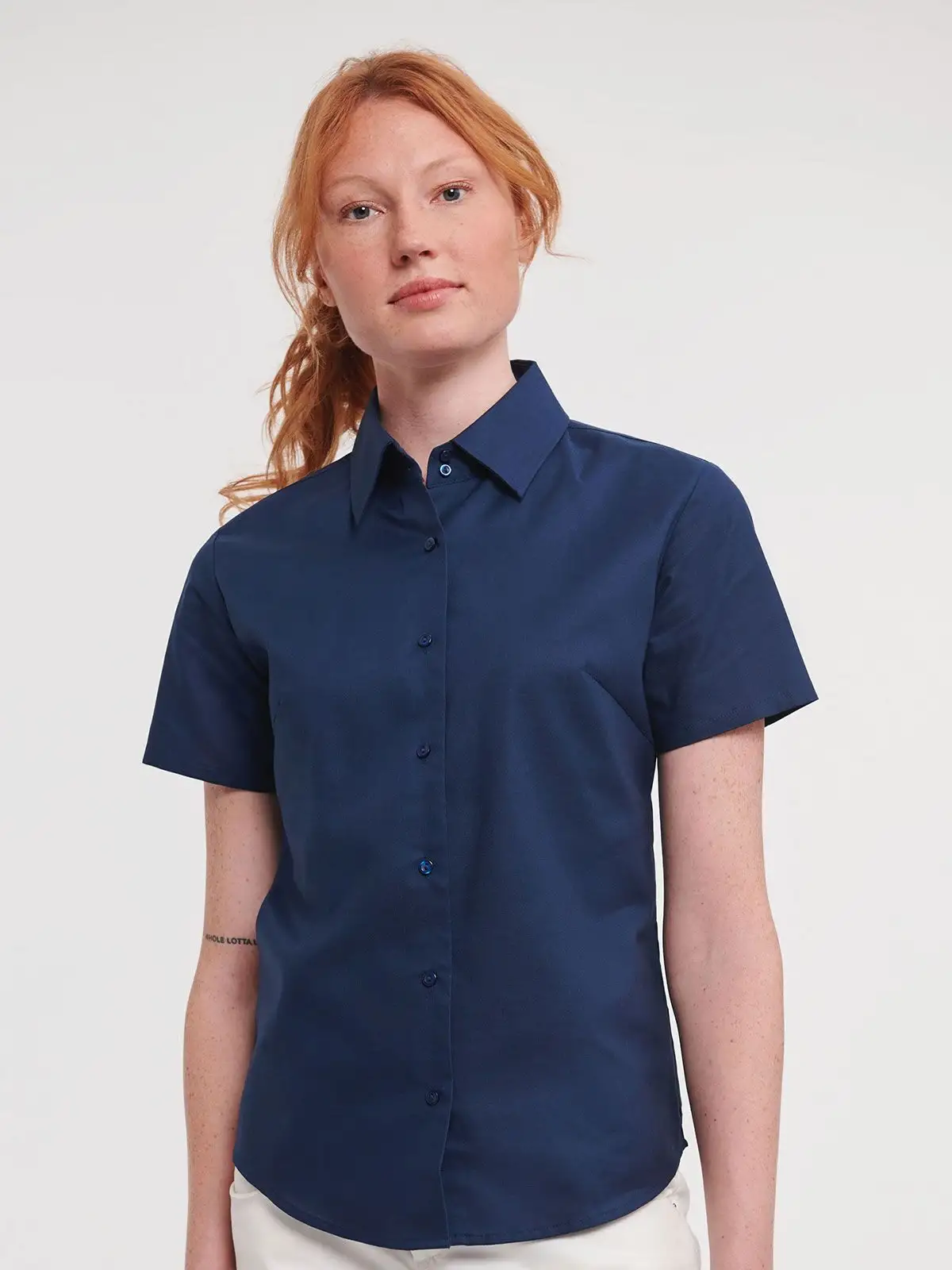 Ladies' Short Sleeve Easy Care Oxford Shirt