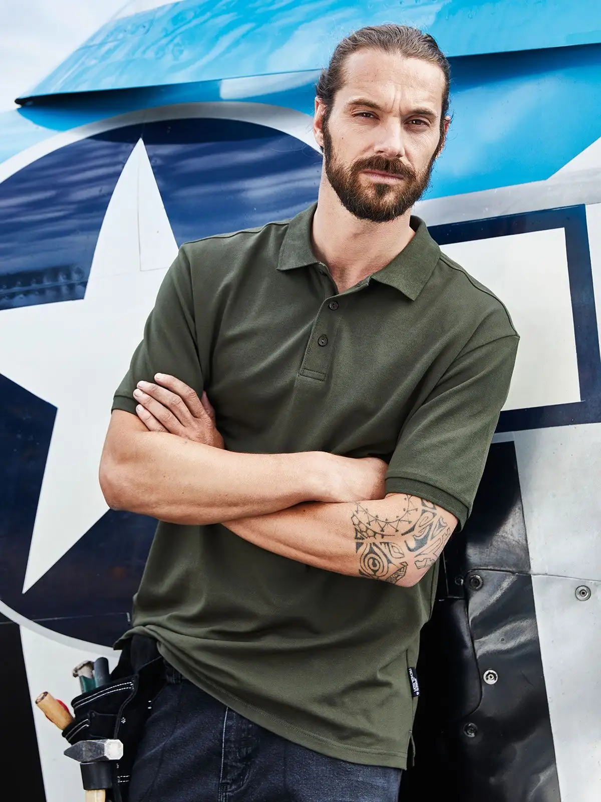 Men's Bio Stretch-Polo Work - Solid