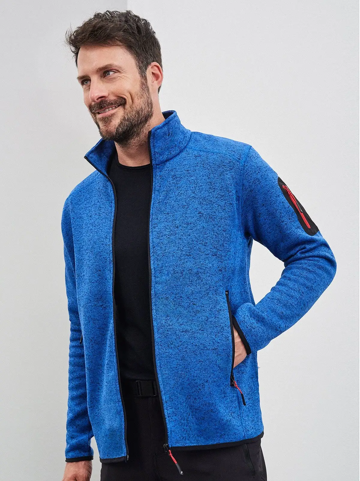 Men's Knitted Fleece Jacket