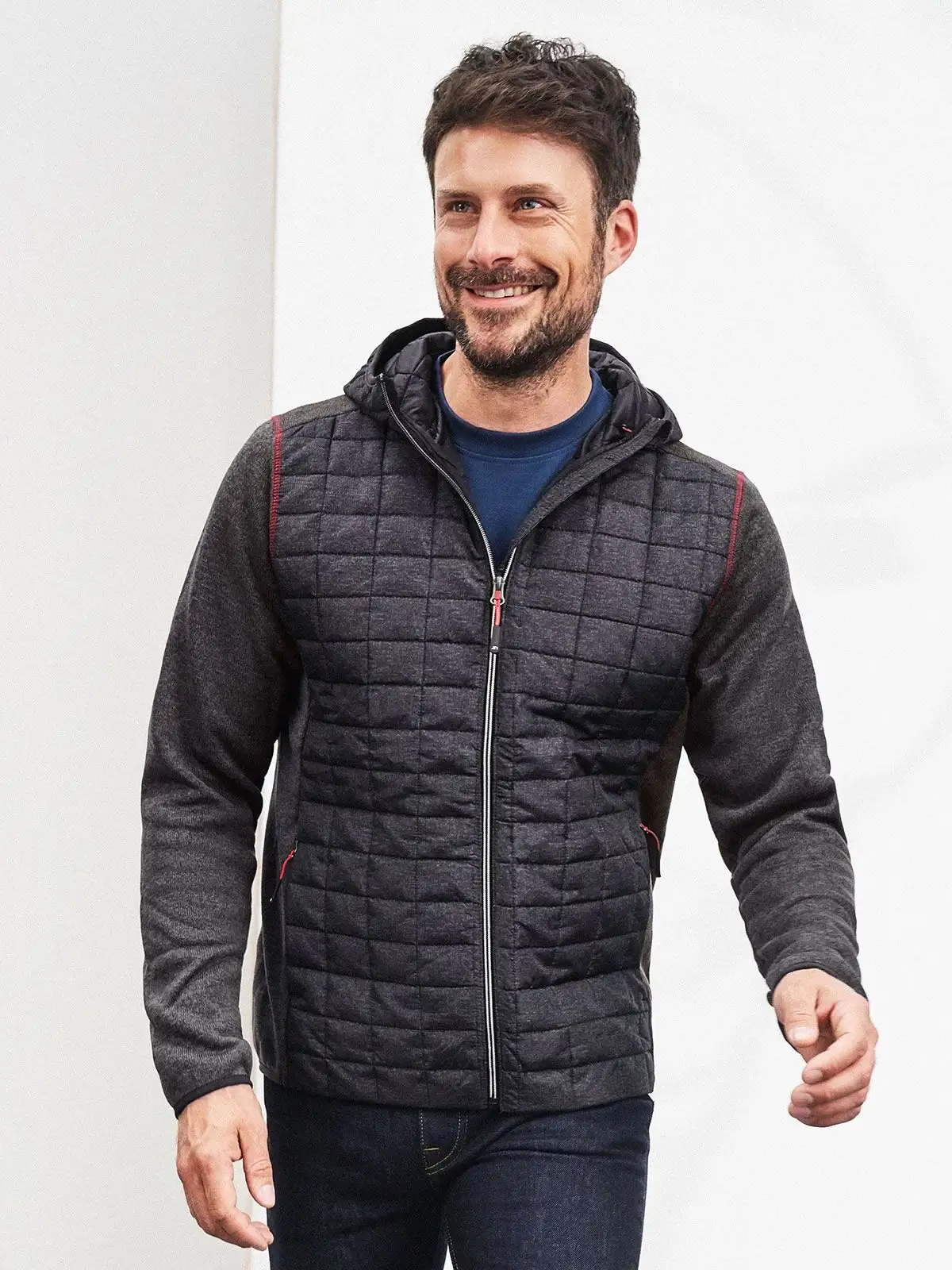 Men's Knitted Hybrid Jacket