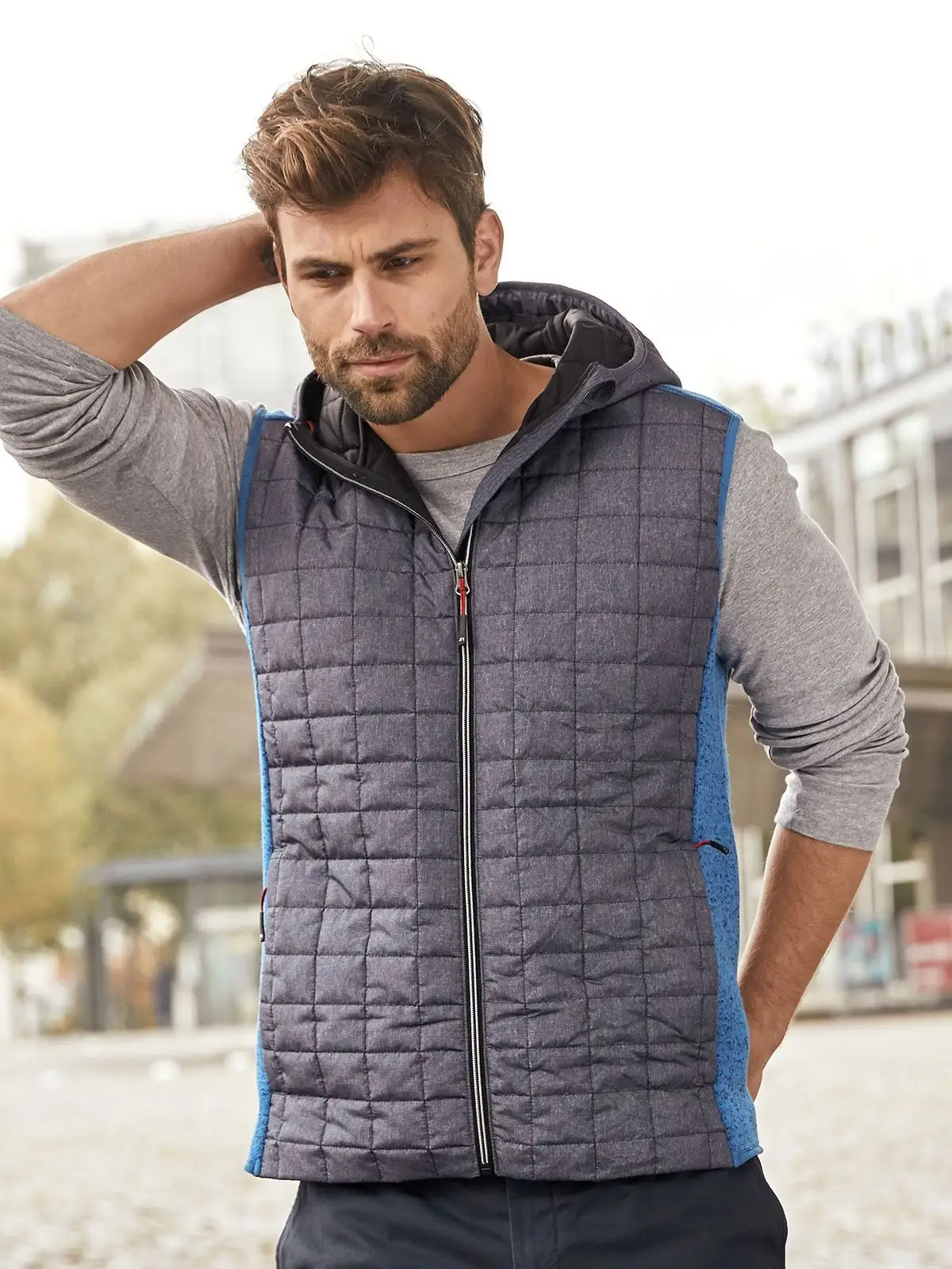 Men's Knitted Hybrid Vest