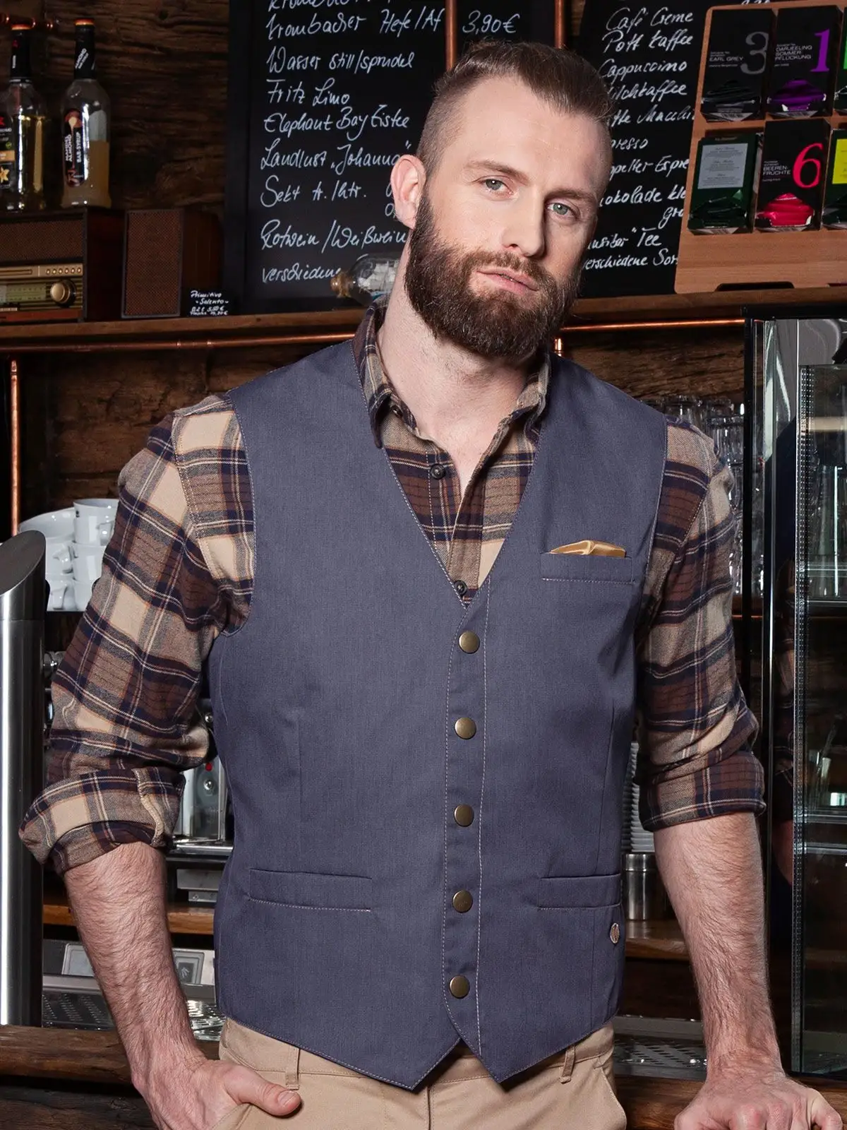 Men's Waistcoat Jeans-Style