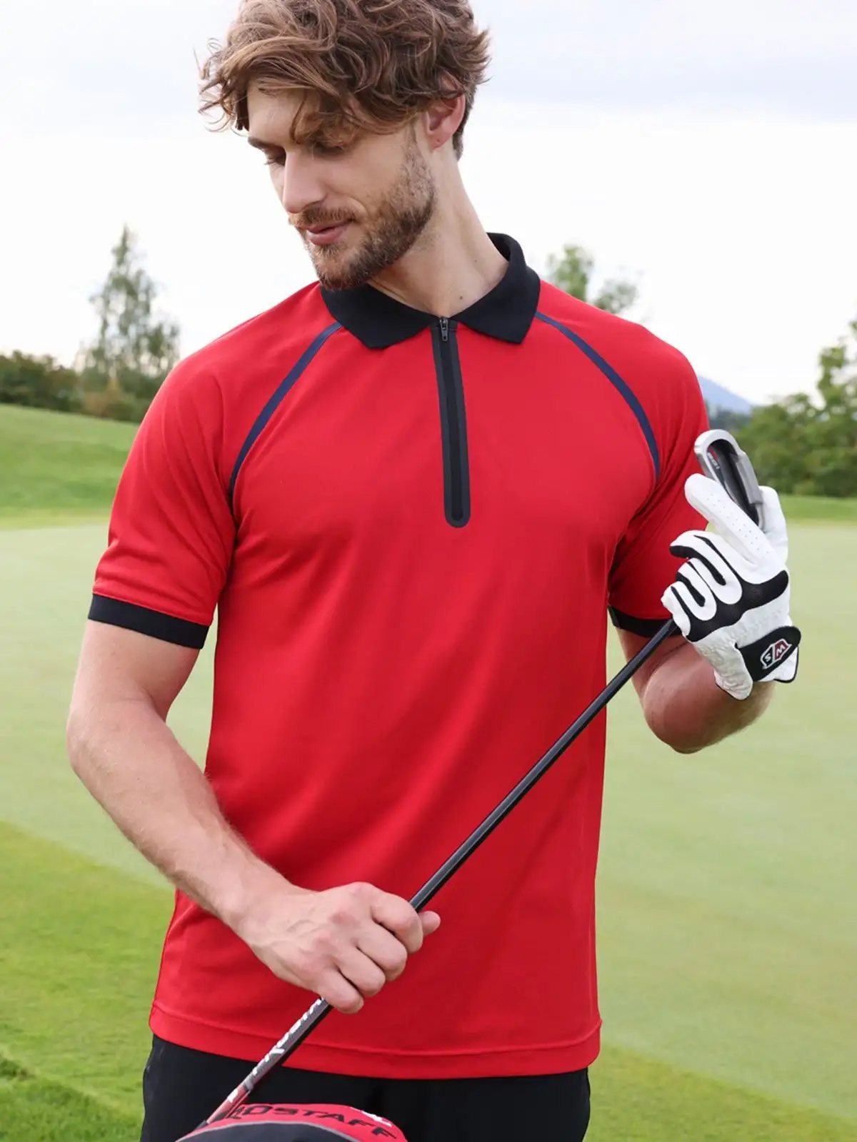 Men's Zip-Polo
