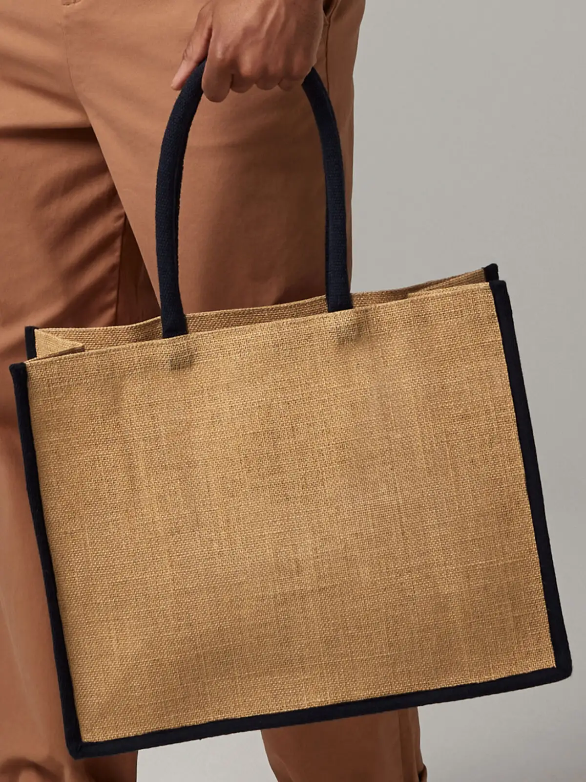 Natural Starched Jute Classic Shopper