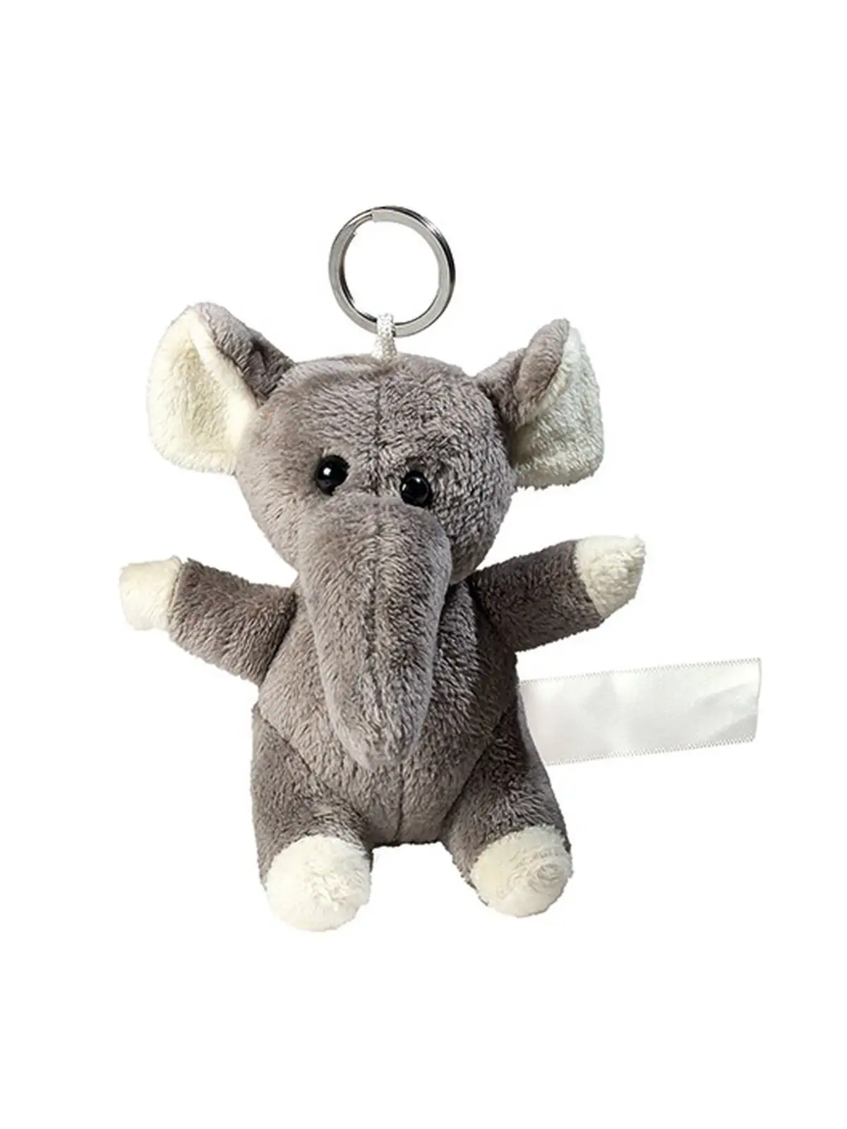 [AW-M160382-GY-UNICA] Plush elephant with keychain